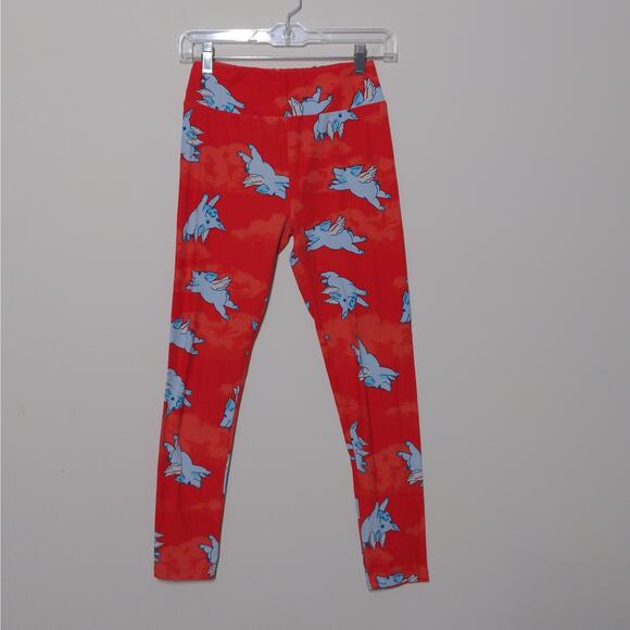 LuLaRoe Leggings in When Pigs Fly Print – One Size - Picture 9 of 9